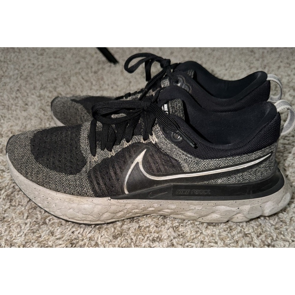 Nike React Infinity Run FK 2 Running Shoes Men's‎ Size 11 CT2357-101 Black Oreo